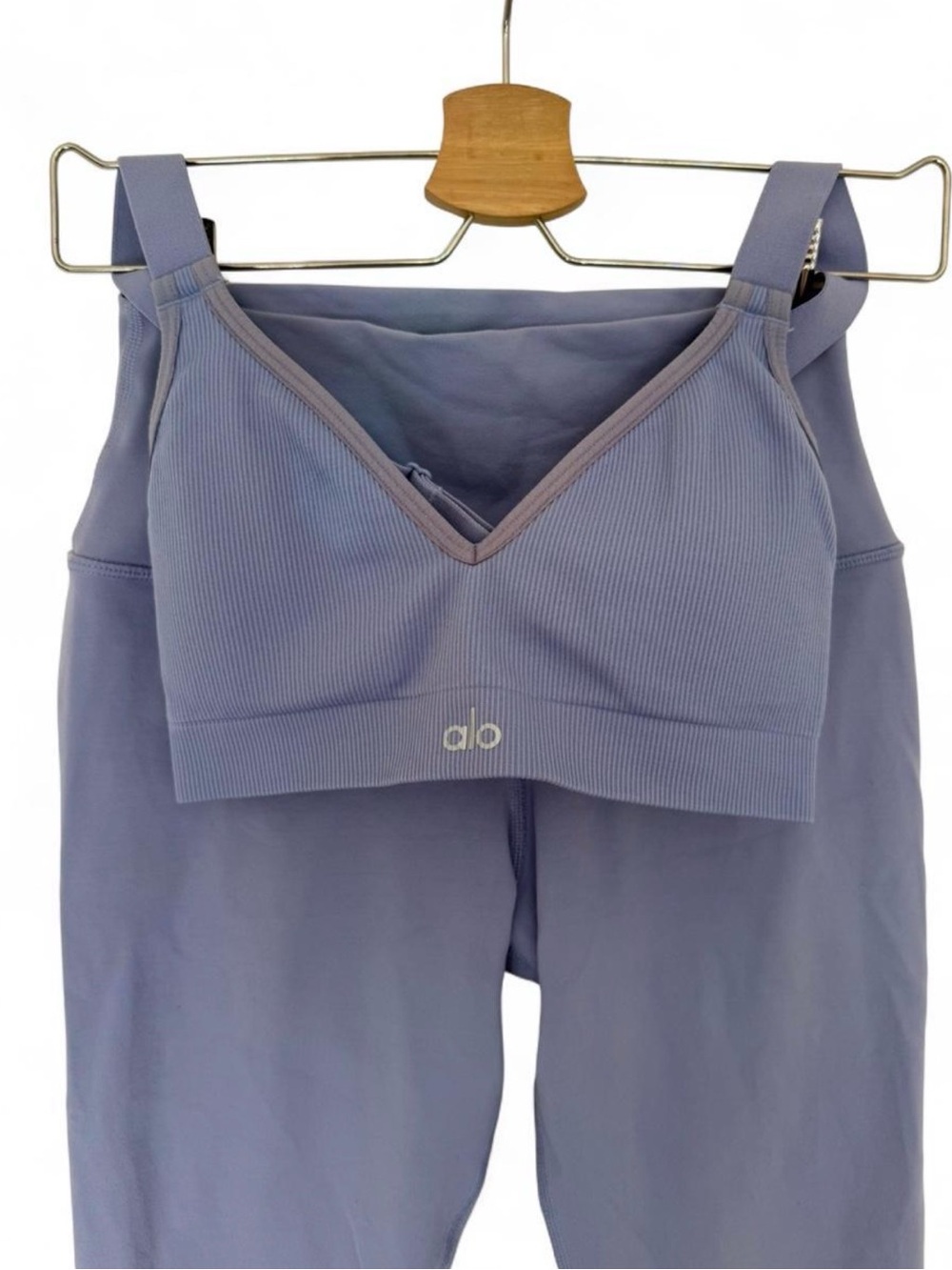 Alo Yoga Airbrush Lilac Blue Set • S